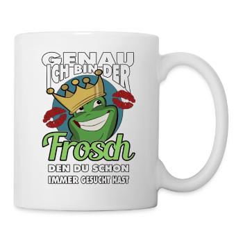 Ich der Frosch den Du schon immer gesucht hast - Tasse - Weiß - Rechts