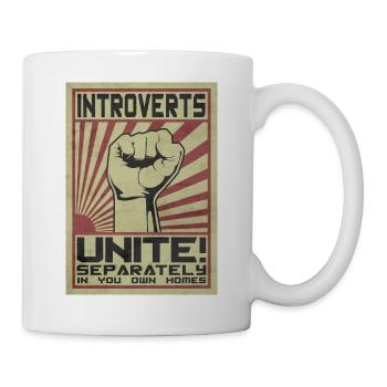 Introvertiert! Vereinen. - Tasse - Weiß - Rechts