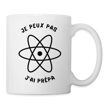 JE PEUX PAS J'AI PREPA - Mug blanc - blanc - Droite