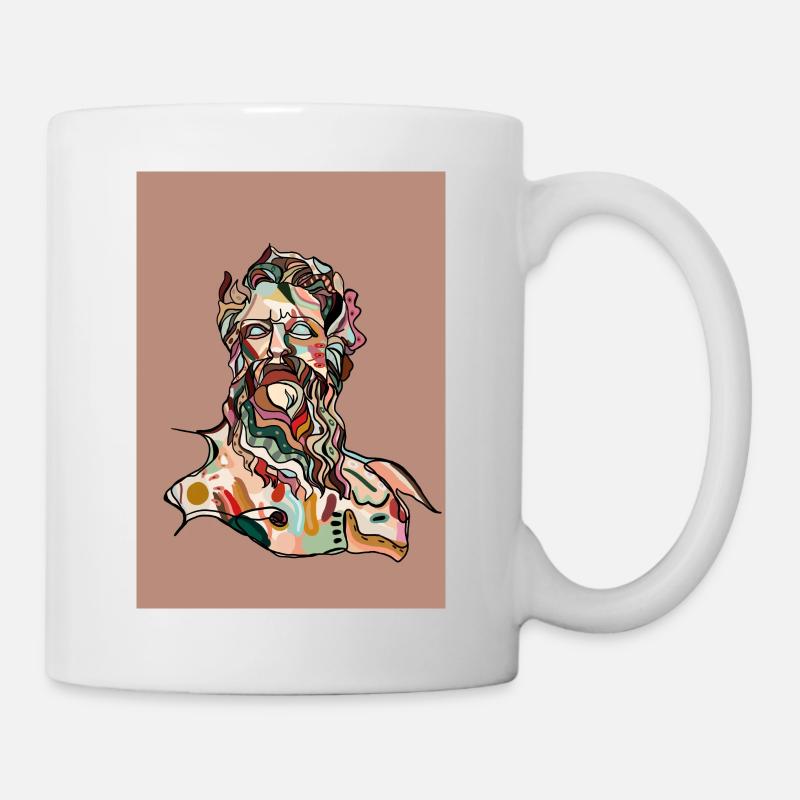 Zeus with background - Mug - white