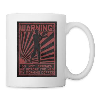 Coffee Zombie. Do not Aproach. - Mug - white - Right