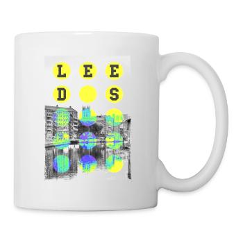 Leeds England UK City Skyline Home Love - Mug - white - Right