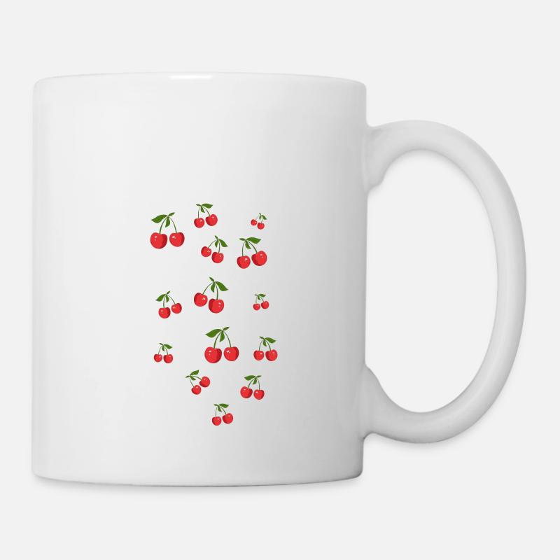 Kirschregen - Tasse - Weiß