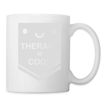 therapy is cool Quote - Mug - white - Right