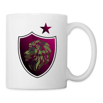 Tierschild Logo eSports Emblemsrest Symbol Löwe - Tasse - Weiß - Rechts