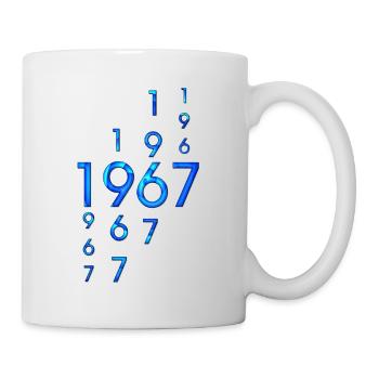 1967 année - Mug blanc - blanc - Droite