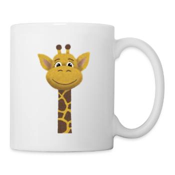 Girafe tête mignonne - Mug blanc - blanc - Droite