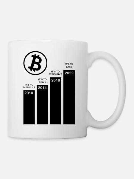 Crypto Bitcoin Trading - Tasse - Weiß