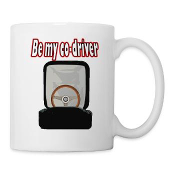 Sei mein Beifahrer - Tasse - Weiß - Rechts
