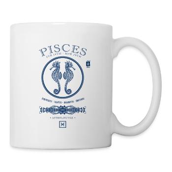 Pisces - Sea Horses - Tasse - Weiß - Rechts