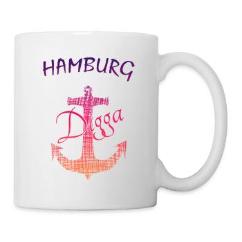 Anker Hamburg Digga - Tasse - Weiß - Rechts