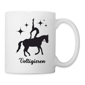 Voltigieren - Tasse - Weiß - Rechts