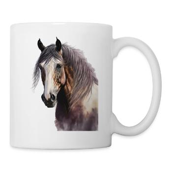 Aquarelles à cheval Equitation Sport équestre - Mug blanc - blanc - Droite