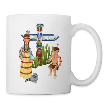 petits indiens - Mug blanc - blanc - Droite