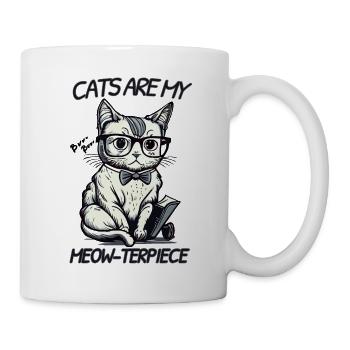 Miaukatzentherapeut - Tasse - Weiß - Rechts