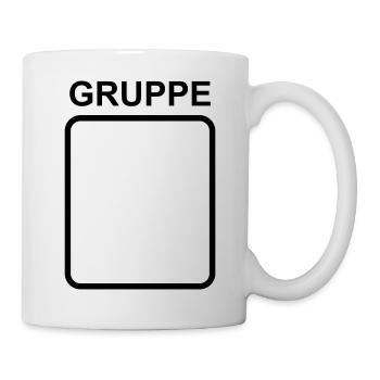 Team Gruppe Vorlage zum personalisieren - Tasse - Weiß - Rechts