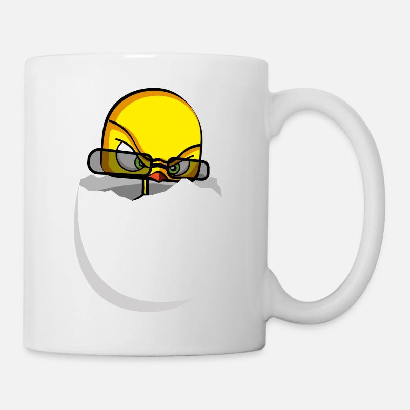 Agent Birdy Comic Vogel Küken - Tasse - Weiß