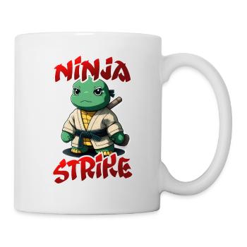 Ninja Strike Turtle Fighter im Gi Manga Stil - Tasse - Weiß - Rechts