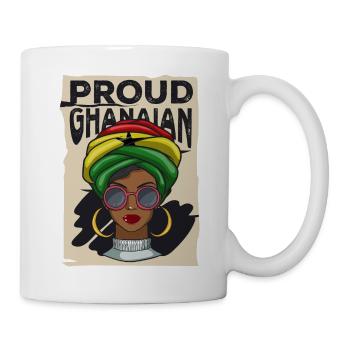 Ghana Ghanaian Flag Woman Princess I Gift - Mug - white - Right