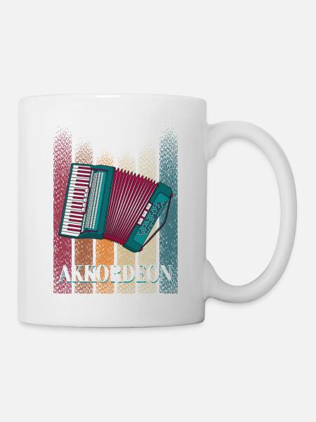 AKKORDEON 3 - Tasse - Weiß