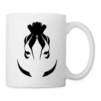 Fun Zebra Cartoon Nature Animal Safari Vector 6 - Mug - white - Right