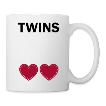 Schwangerschaft Babyparty Babyshower Boy Girl - Tasse - Weiß - Rechts