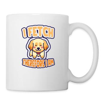 I Fetch therefore I am - Mug - white - Right