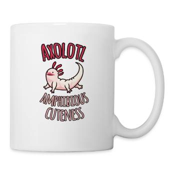 Axolotl Amphibious cuteness - Tasse - Weiß - Rechts