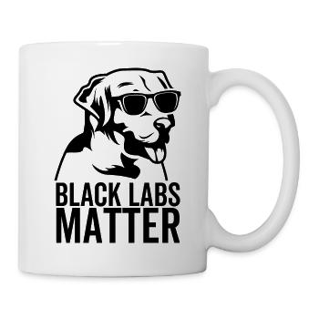 Black Labs Matter - Mug blanc - blanc - Droite