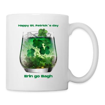 Happy St. Patrick´s Day - Tasse - Weiß - Rechts