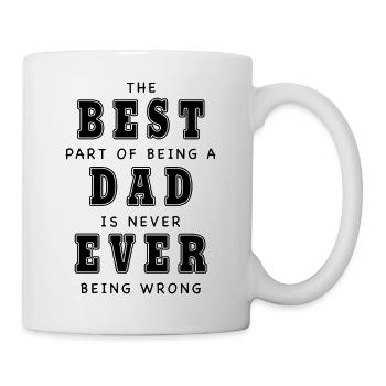 SUPER PAPA JOUR - Mug blanc - blanc - Droite