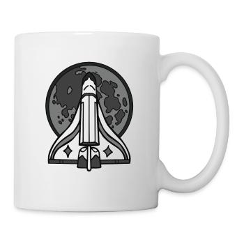 Raumschiff Rakete Orden - Tasse - Weiß - Rechts