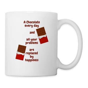 national chocolate day - Tasse - Weiß - Rechts
