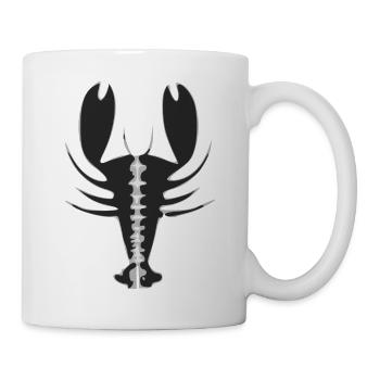 Stylized lobster - Mug - white - Right