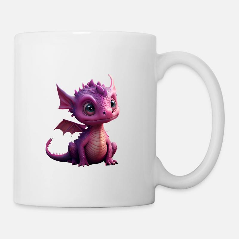 Kleiner Süßer Drache 3 - Tasse - Weiß