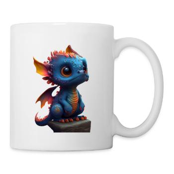Petit dragon mignon 4 - Mug blanc - blanc - Droite