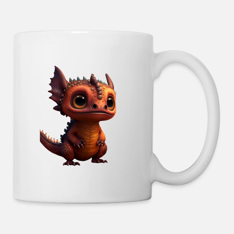 Kleiner Süßer Drache 11 - Tasse - Weiß