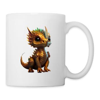 Petit dragon mignon 12 - Mug blanc - blanc - Droite