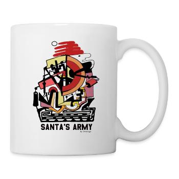Santa's Army by Cinodrago - Mug blanc - blanc - Droite