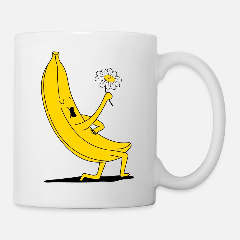 Banana with chamomile - Mug - white