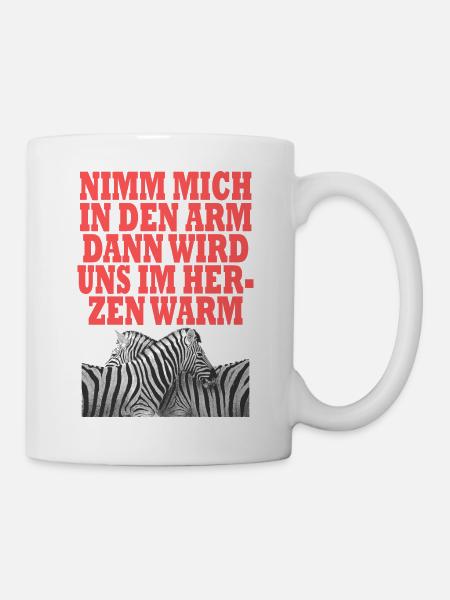 Zebra - Tasse - Weiß