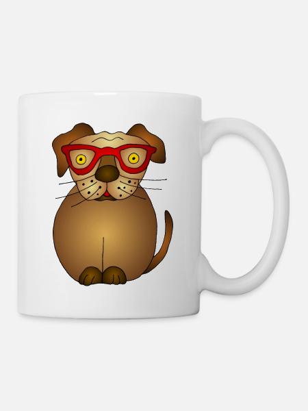 Hund - Tasse - Weiß