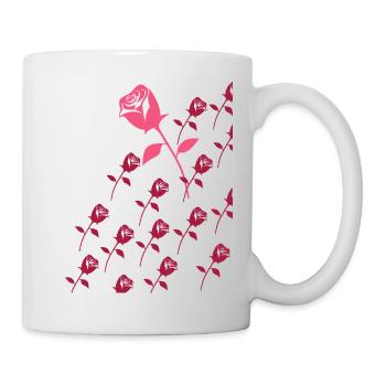 Roses - Mug blanc - blanc - Droite