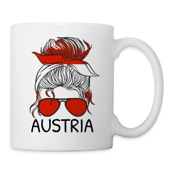 Austria Flag Austria Austrian Flag AT - Mug - white - Right