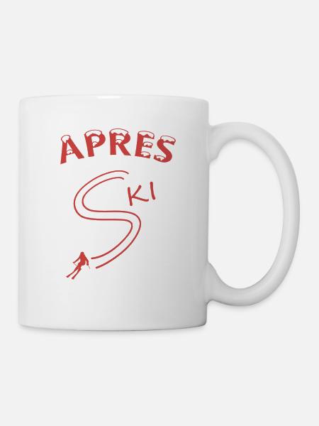 Apres Ski Skilehrer Pistensau Skihase Geschenk - Tasse - Weiß