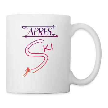 Apres Ski Pistensau Skihase Geschenk - Tasse - Weiß - Rechts