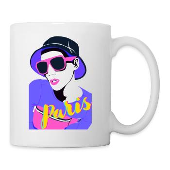 Femme de Paris - Mug blanc - blanc - Droite