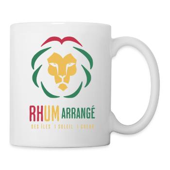 Happy Rhum Arrangé des îles 1 soleil 1 coeur - Mug blanc - blanc - Droite