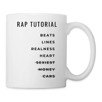 Rap Rapper Realness Hip Hop Musik Beats Lines - Tasse - Weiß - Rechts