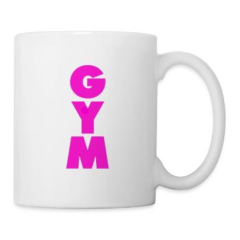 GYM Sport Bodybuilding Muskeln / pink - Tasse - Weiß - Rechts